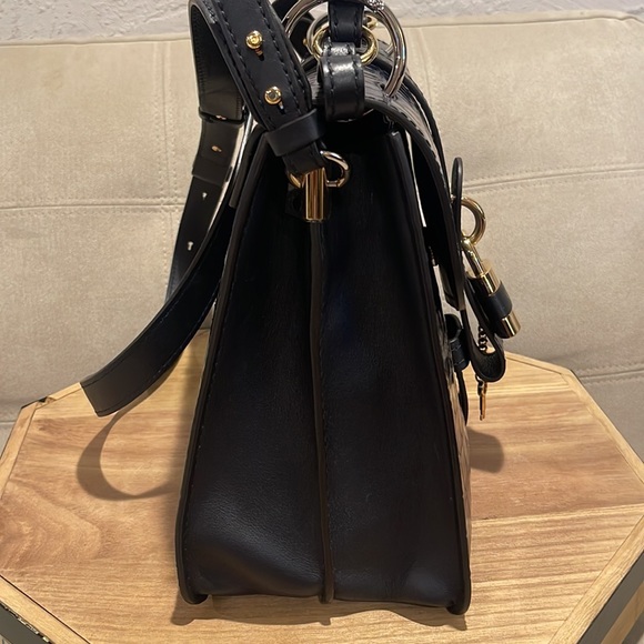 CHLOE' ABY Day Croc Embossed Medium Bag - Picture 6 of 15